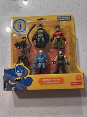 DC SUPER FRIENDS IMAGINEXT (Fisher Price 2014) — Batman Heroes Villians Pack 5