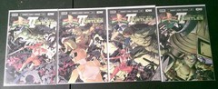 JASON DAVID FRANK SIGNED COMICS & Power Rangers X TMNT Figures Full Set Bundle