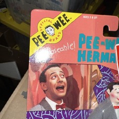 1988 MATCHBOX PEE-WEE HERMAN 6″ POSEABLE FIGURE MOSC toy Store deadstock