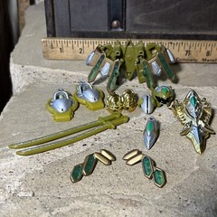 Power Rangers Time Force Green Battle Warrior Ranger Armor Parts Accessories