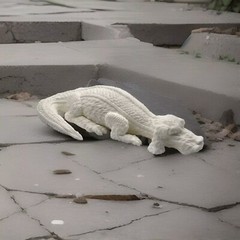 3D Printed Resin Model of Falkor by Hex3d