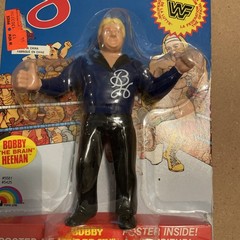 WWF LJN wrestling superstars Bobby “the brain” Heenan wrestling figure W/Poster