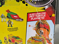 2016 Teenage Mutant Ninja Turtles Micro Mutants -Stealth Bike, Raph & Rocksteady