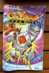 Bandai Cyclonians E.G.G. (4) Bots-Rot, Bolt, Tank, & Debris w/ mats, comics, box