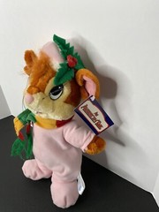 Vintage 1986 An American Tail Rare Yasha Mouse Baby Plush Christmas Pajamas 12″