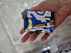 Metal Cardbot S Bluecop Trinity Transforming Robot Figure SAMG Korea Toy Mecha K
