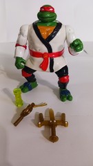 Playmates TMNT AutoMutations Night Ninja Raph Action Figure 1993 w/ Accessories