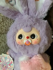 Baby Three Lily Rabbit Town V3 Plush -Yuni With Pacifier Has Card No Box