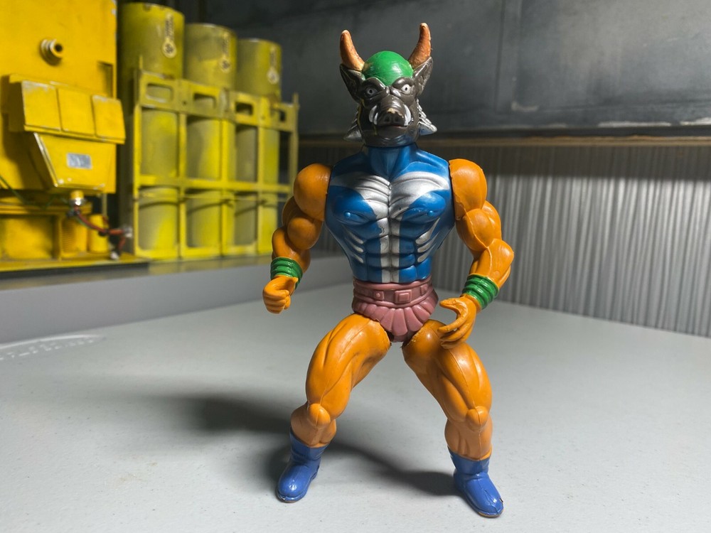 Two Faces Devil Mannix KO MOTU Vintage 1993 Action Figure Viking Boar