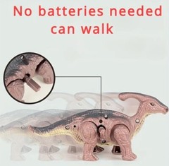 Dinosaur Toy Playset Mechanical Walking Figures Set Boxed No Batteries needed
