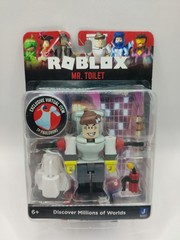 2021 Release Roblox Mr. Toilet 3” Core Figure w/ Virtual Code Damaged Box