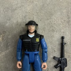 Toy Island Vintage Toy 1994 RoboCop Figure Soldier with Weapon Toy