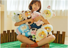 Kakao Friends Friendzoo Animal Stuffed Doll 27cm Choonsik Ryan Tube Figures Toy