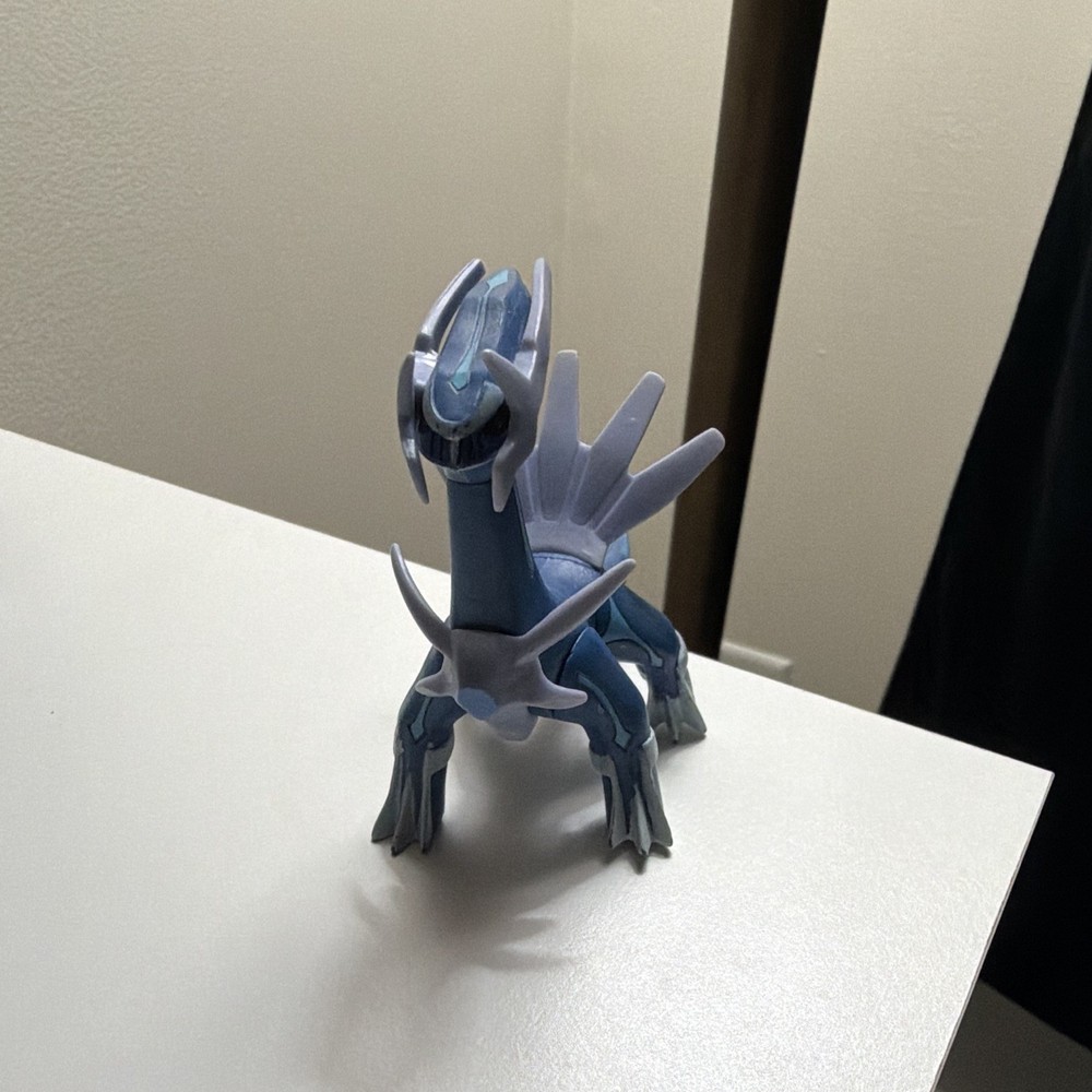 Pokémon Dialga Action Figure Blue & Silver Plastic Dragon Character Figure