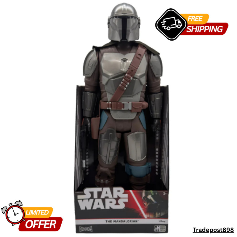 Star Wars Mandalorian 30″ Big Figs Action Figure, Giant Galactic Collection Doll