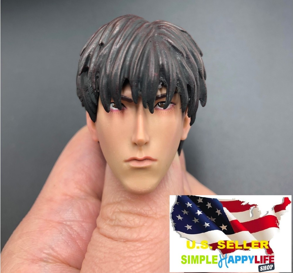 1/6 male Head sculpt Rukawa Kaede Japanese cartoon for Phicen hot toys ❶USA❶