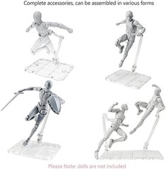 36Pcs Adjustable Action Figure Display Holder Base Doll Model Stand For HG144 US