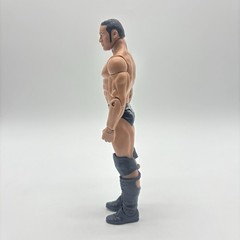 Mattel WWE The Rock Basic Action Figure Black Trunks Bull Logo 2011