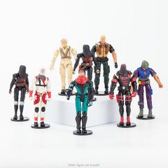 50 Pieces round Clear Action Figure Display Stands Compatible with 3.75 Inch Vin