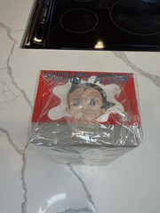 VINTAGE BILLIKEN JAPAN “MIGHTY ATOM” ROBOT TIN TOY ASTRO BOY WIND-UP