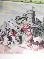 Grayskull Battle Poster Vtg 1980’s Motu He-man Skeletor Battle Cat, Earl Norem