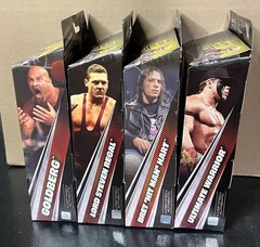 WWE Elite Monday Night Wars Complete Set of 4, (Series 12) w/ ROCKABILLY BAF