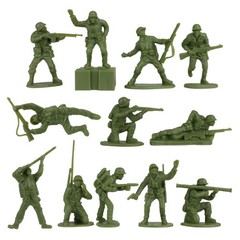 36 PCS WW2 Iwo Jima US Marines Plastic Army Men Soldier Figures Toy Set