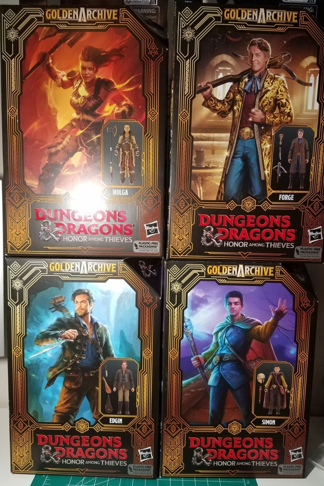 Dungeons & Dragons Golden Archive 6″ Figure Lot 4 – Holga Simon Forge & Edgin