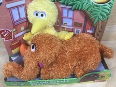 Sesame Street Best Pals Big Bird Snuffleupagus Stuffed Animal Plush 2008 New NIB