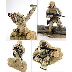 12″ Realistic Soldier Action Figure Model Set with Weapons & Accessories – Milit