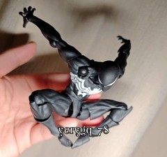 In US! MESS TOYS Symbiote Spider-Man Action Figure Model Joint Mobility Toy Gift