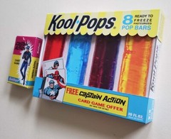 Captain Action Kool Pops Mail Away Package & Card Game Premium 1967 Type Read