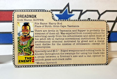 GI Joe Ripper 1985 v1 *100% COMPLETE w/File Card, Near Mint!* Vintage Dreadnok