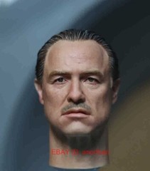 Custom The Godfather Marlon Brando 1/6 Scale Male Action Figure Head Sculpt