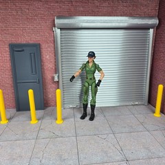 Shop Door Model Prop Kit 1/12 Scale Garage Display Diorama Dollhouse Accessory