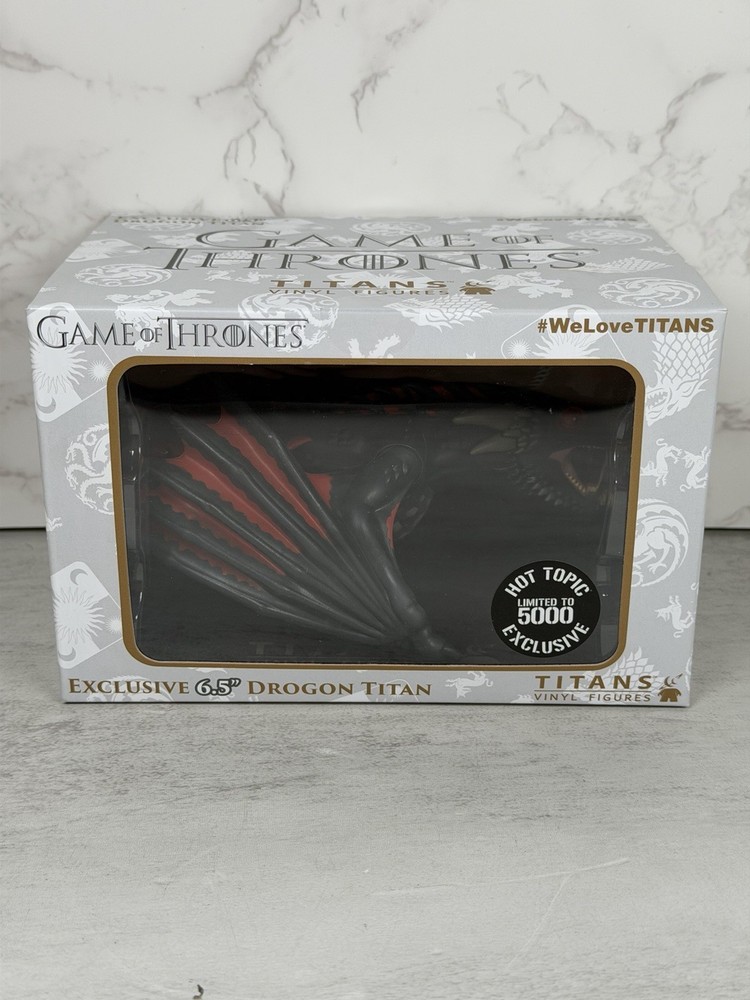 Game Of Thrones Titan Vinyl Figures Exclusive Drogon Titan Hot Topic Exclusive