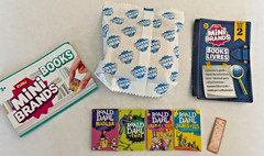 Roald Dahl Mini Brands Mini Books Lot Of 4 with Bookshelf and Bookmark