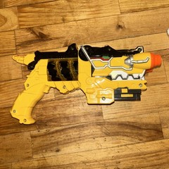 Vintage Power Rangers Deluxe Dino Super Charge Morpher Yellow Blaster Gun Only