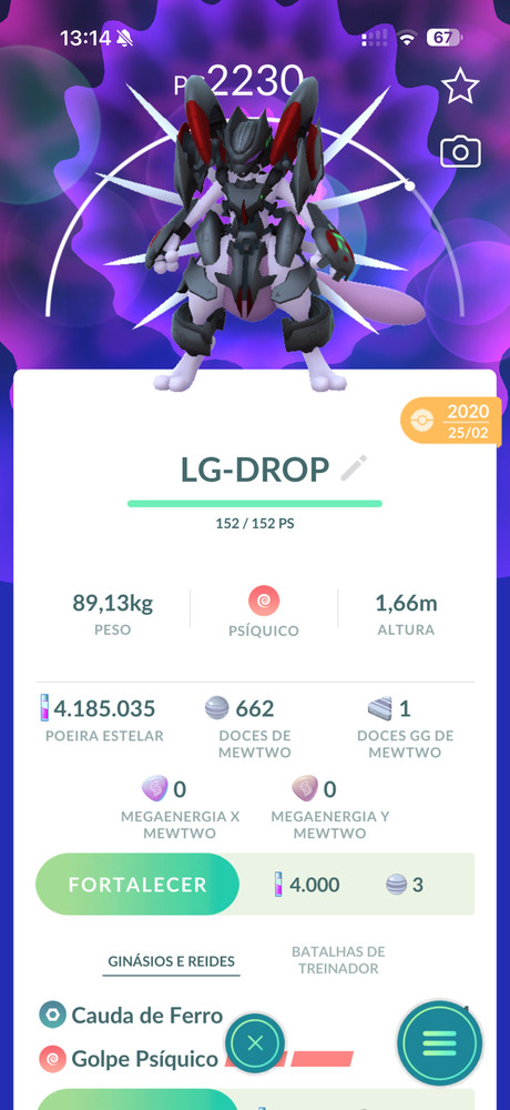 ✨ Pokémon Go – Mewtwo Armored Super Rare guaranteed lucky trade 20-1M✨