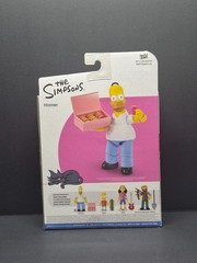 The Simpsons HOMER w/ Donut Box 5″ Action Figure Jakks Pacific New Sealed