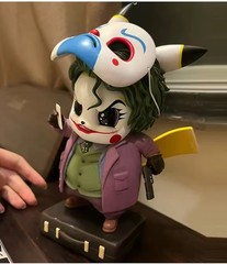 12.5cm Pokemon Pikachu Cos The Joker GK Collection Birthday Gifts Decoration