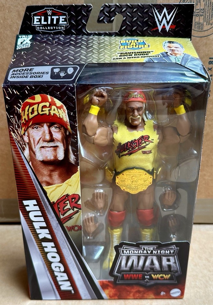 WWE Elite Monday Night War Series 11 HULK HOGAN Action Figure w/ BAF
