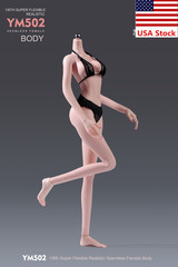 YM502 1/6 Female Normal Skin Body Large Breast Thin Waist 12″Figure w/ Details