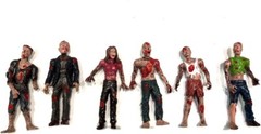 Zombie Action Figure Set – 6 Realistic 4-Inch Figures for Parties & Decoration