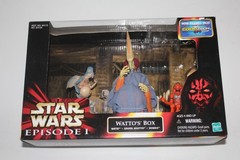1999 Hasbro Star Wars Episode 1 Wattos Box Graxol Kelvyyn Shakka