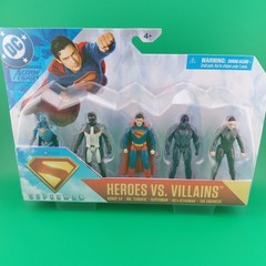 DC Spin Master Superman Heroes vs Villains 3″ Figure 5 Pack Mr Terrific Movie