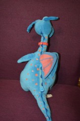 Disney Store Doc McStuffins Stuffy 13” Talking Blue Dragon Plush Works W5