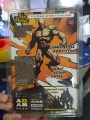 MUFF TOYS ADAM 1/12 Male Strong Muscle Doll 6” Comic Action Figure Body w/Head