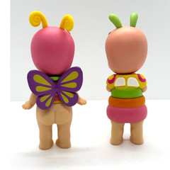 Two New Kewpie/Angel Collectible Mini Figures, Bugs, Butterfly & Caterpillar