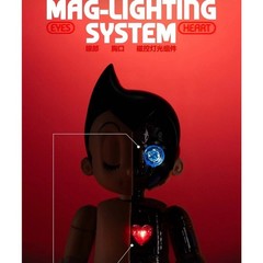 1PCS New GONG X Pop Mart Astro Boy (Mighty Atom) Alloy Action Figure Model in S
